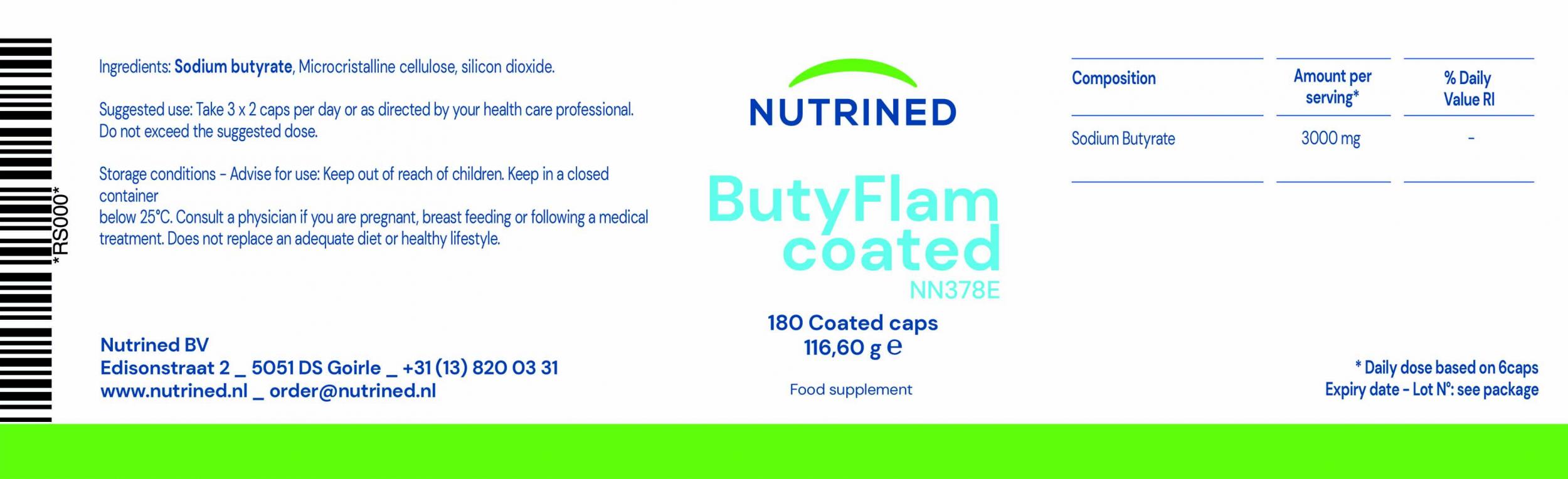 Nutrined Butyflam 180's