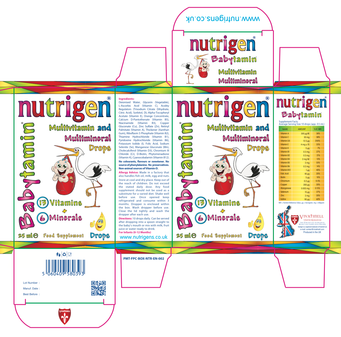 Nutrigen Babytamin Drop for Infants 25ml