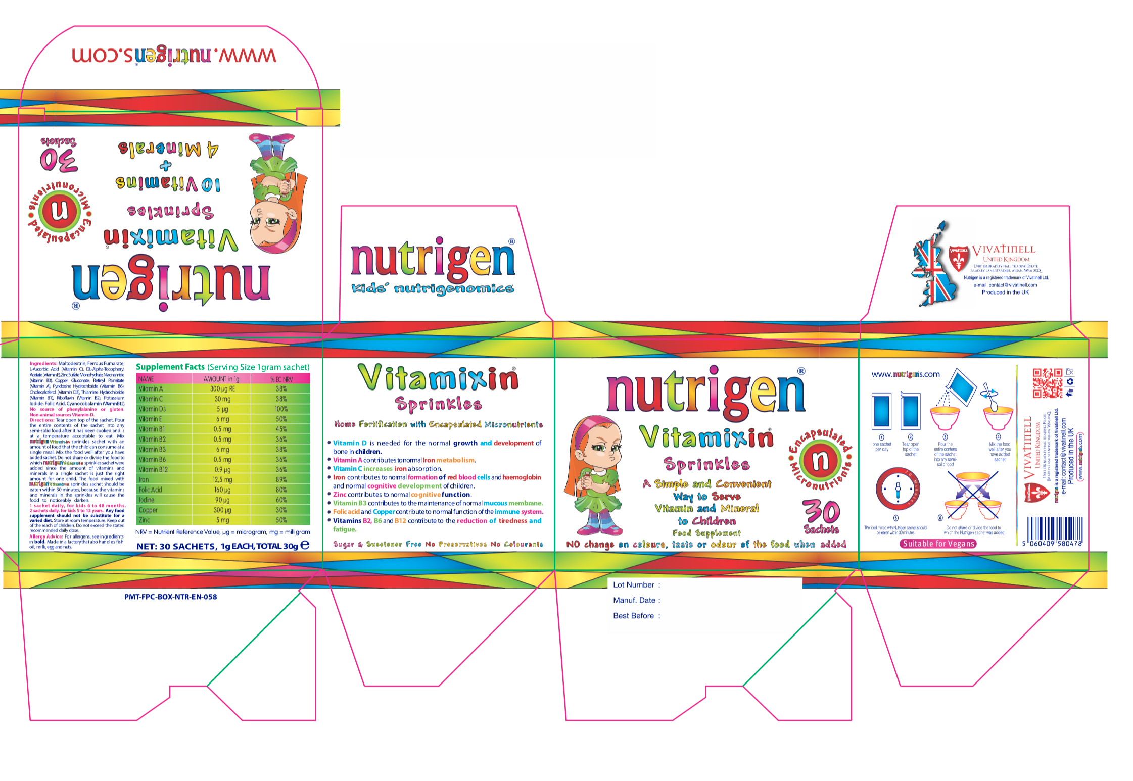 Nutrigen Vitamixin Sprinkle Sachets 30's