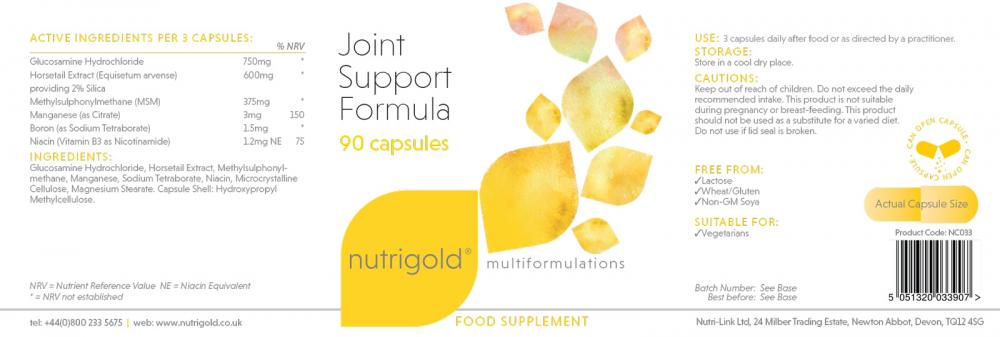 Nutrigold Joint Support Formula 90's