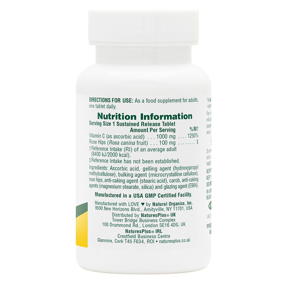 NaturesPlus Vitamin C 1000mg 60's