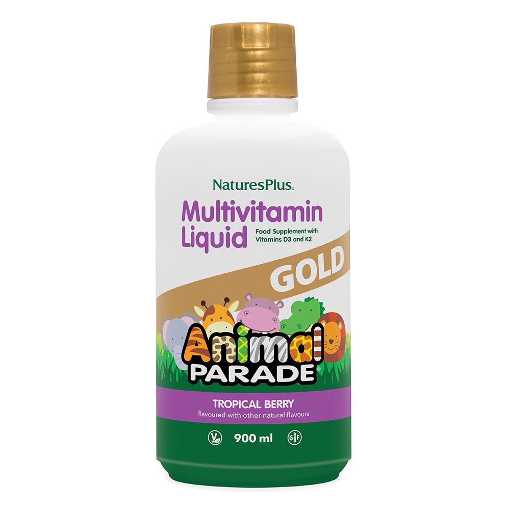 NaturesPlus Animal Parade GOLD Multivitamin Liquid Tropical Berry Flavour 900ml