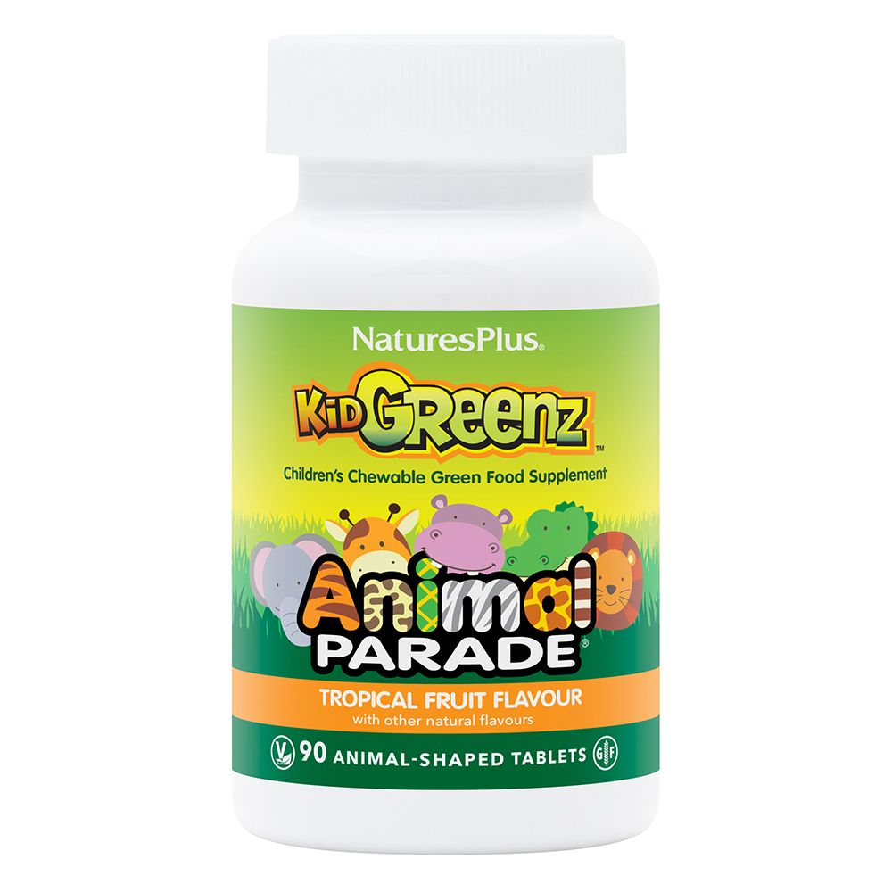 NaturesPlus Animal Parade Kid Greenz Tropical Fruit Flavour 90s