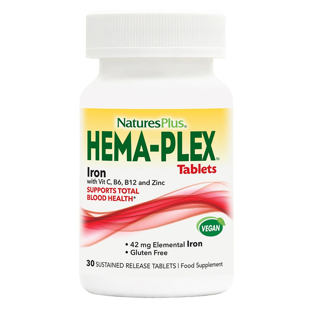 NaturesPlus Hema-Plex Iron Tablets 30's