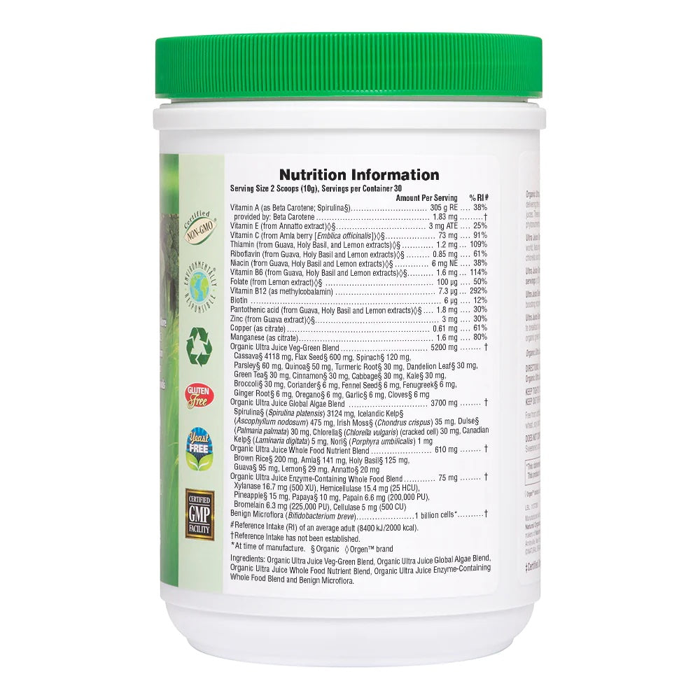 NaturesPlus Ultra Juice Green Powder (Organic) 300g