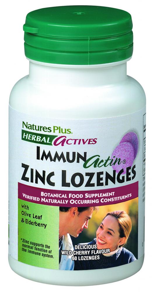 NaturesPlus ImmunActin Zinc Lozenges 60's