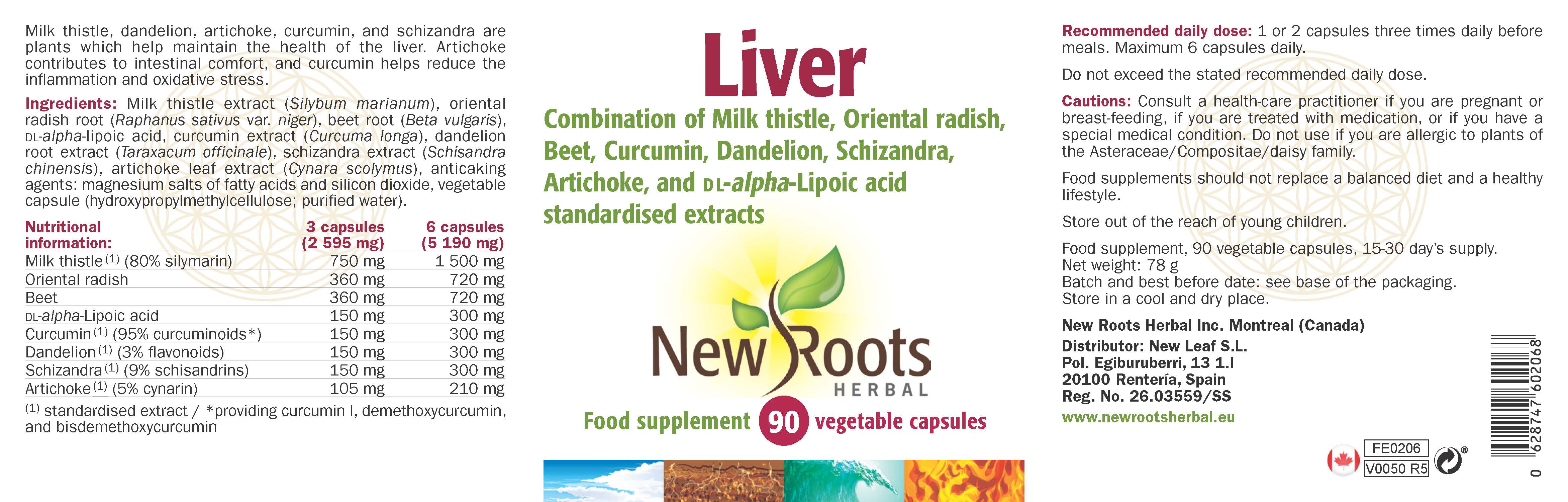 New Roots Herbal Liver 90's