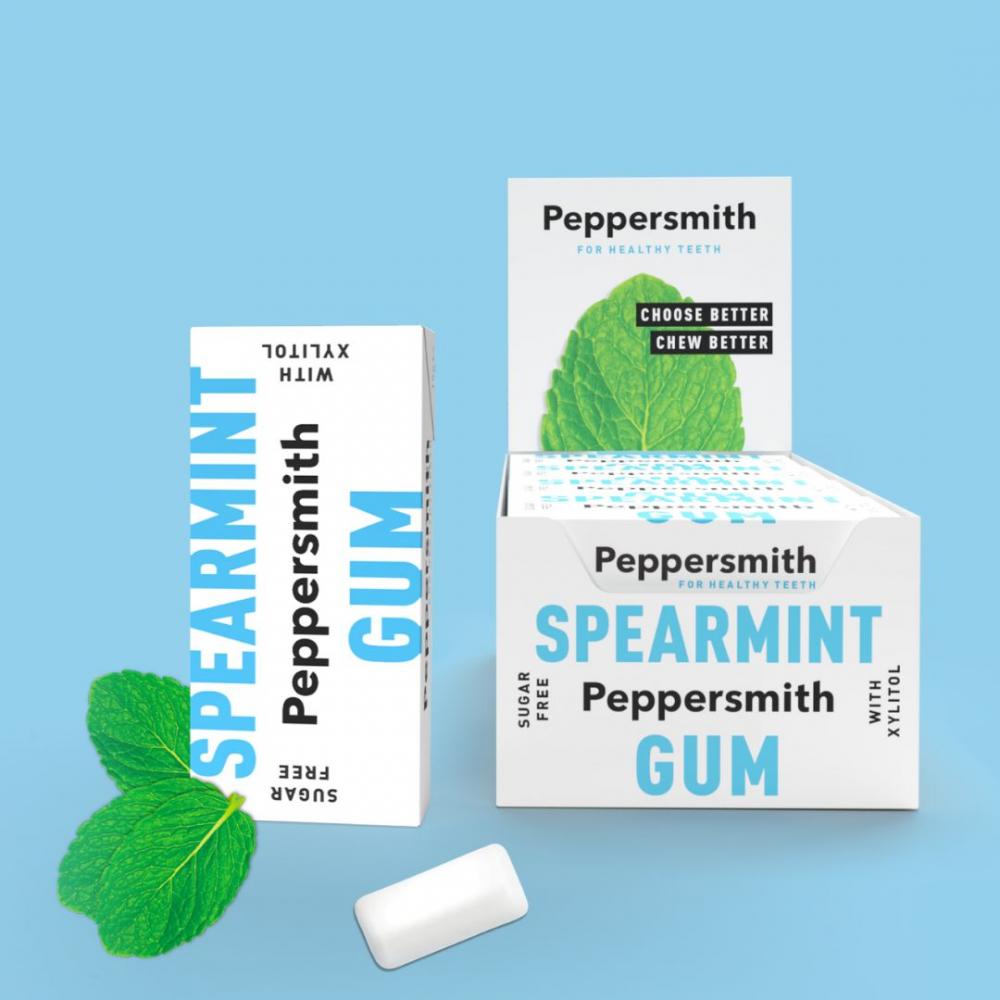 Peppersmith Spearmint Gum 12 x 15g CASE