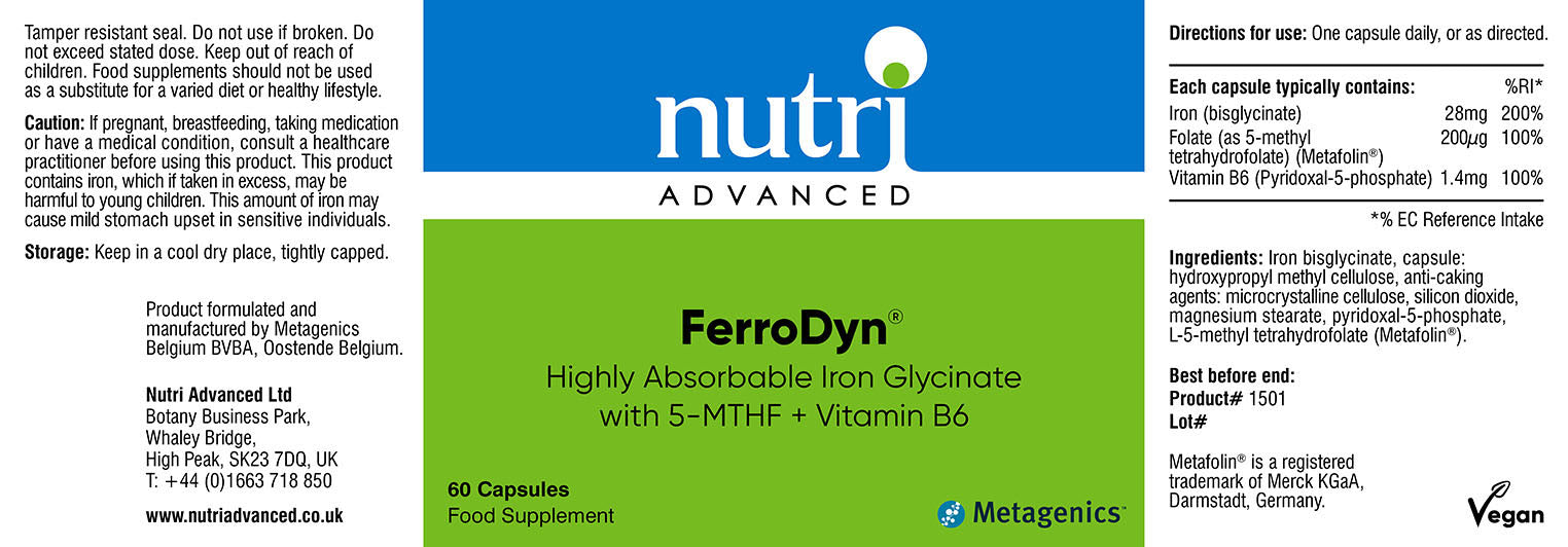 Nutri Advanced Ferrodyn 60's