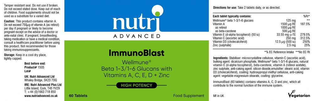 Nutri Advanced ImmunoBlast 60's