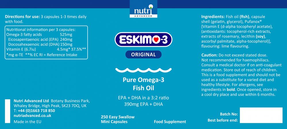 Nutri Advanced Eskimo-3 Original Capsules 250's