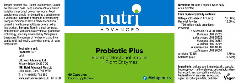 Nutri Advanced Probiotic Plus 60's