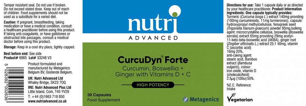 Nutri Advanced CurcuDyn Forte 30's