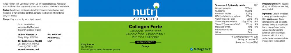 Nutri Advanced Collagen Forte 275g