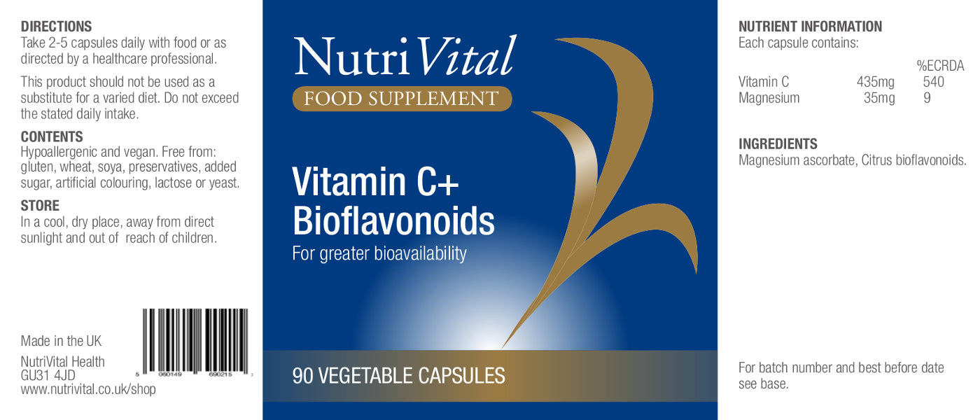 Nutrivital Vitamin C+ Bioflavonoids 90's