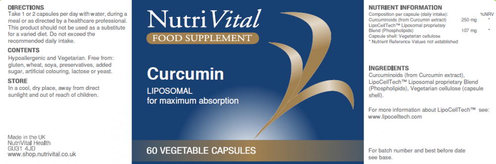 Nutrivital Liposomal Curcumin 60s