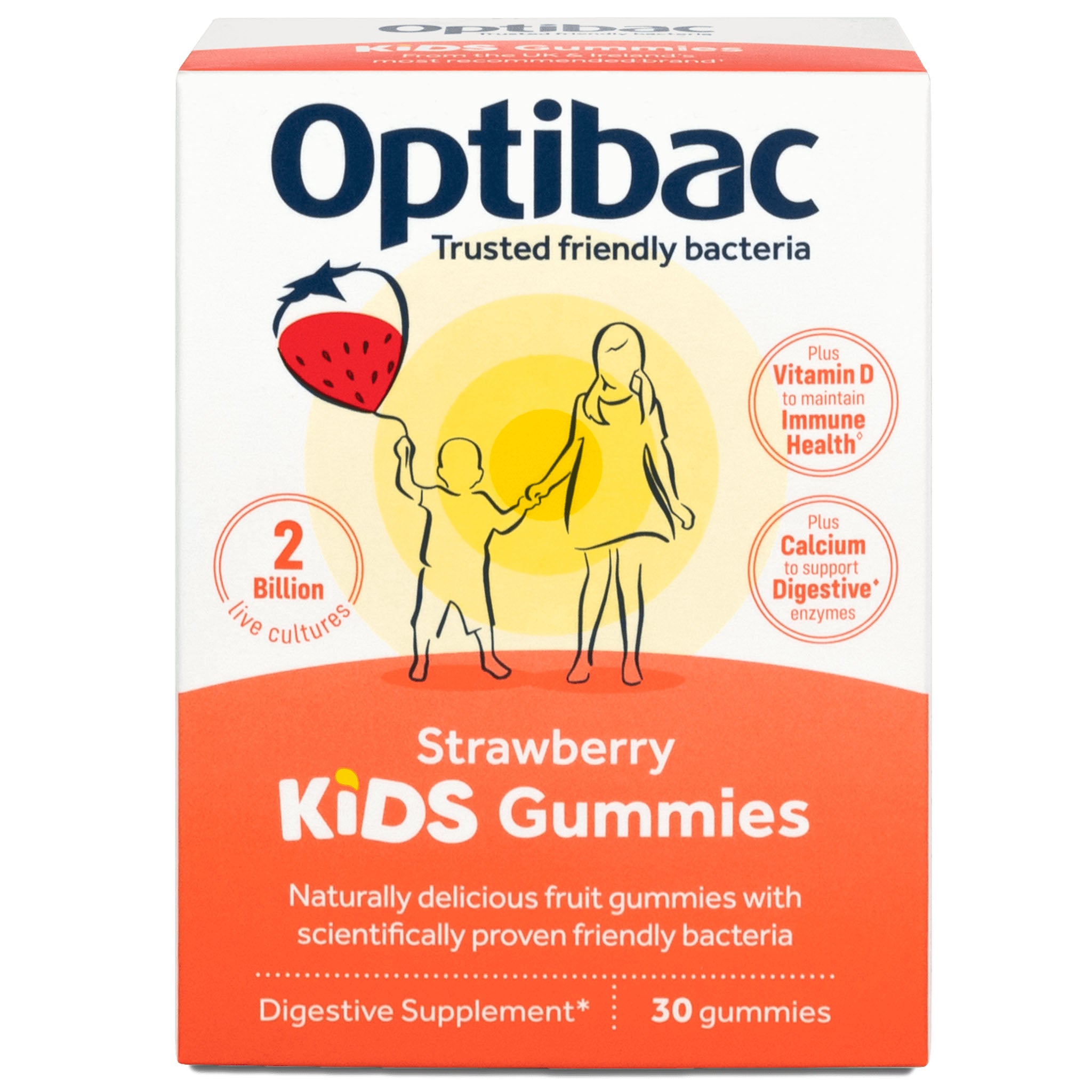 Optibac Kids Gummies (Strawberry) 30's