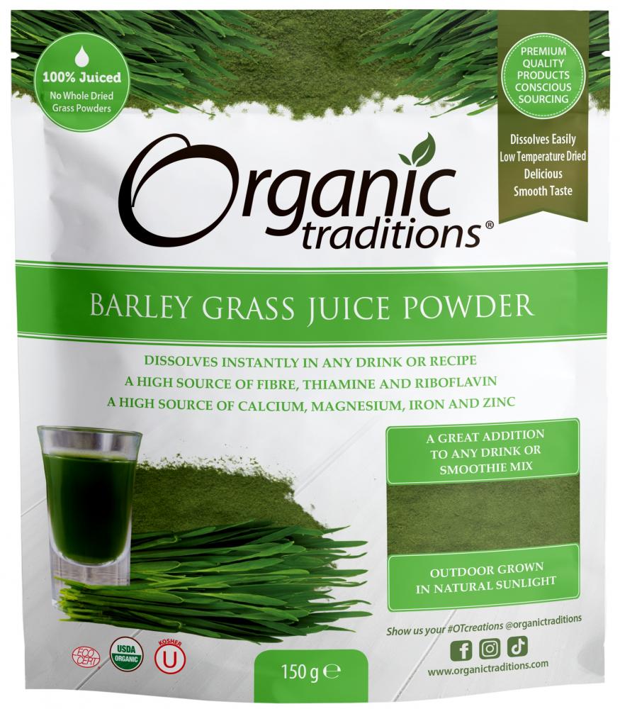 Organic Traditions Barley Grass Juice Powder 150g