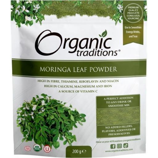 Organic Traditions Moringa Leaf Powder 200g