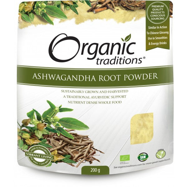 Organic Traditions Ashwagandha Root Powder 200g