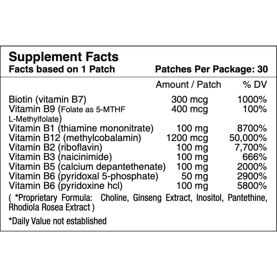 PatchAid B12 Plus Patch 30's