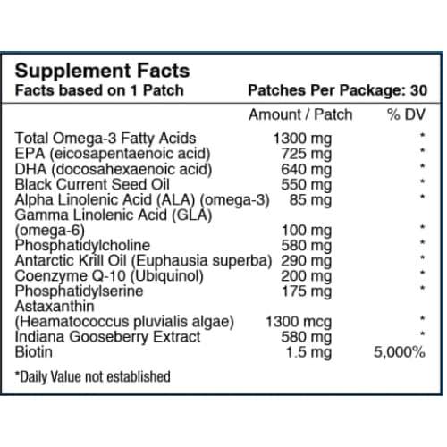 PatchAid Omega 3 Patch 30's