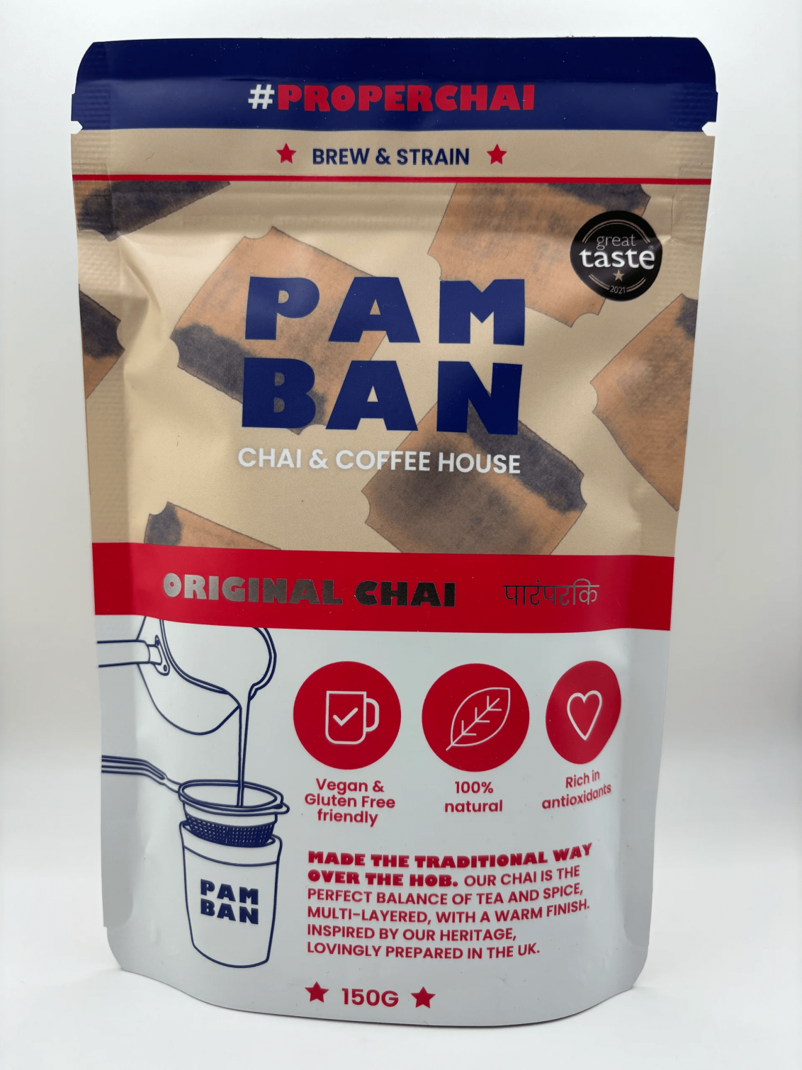 Pamban Chai & Coffee House Brew & Strain Original Chai 150g