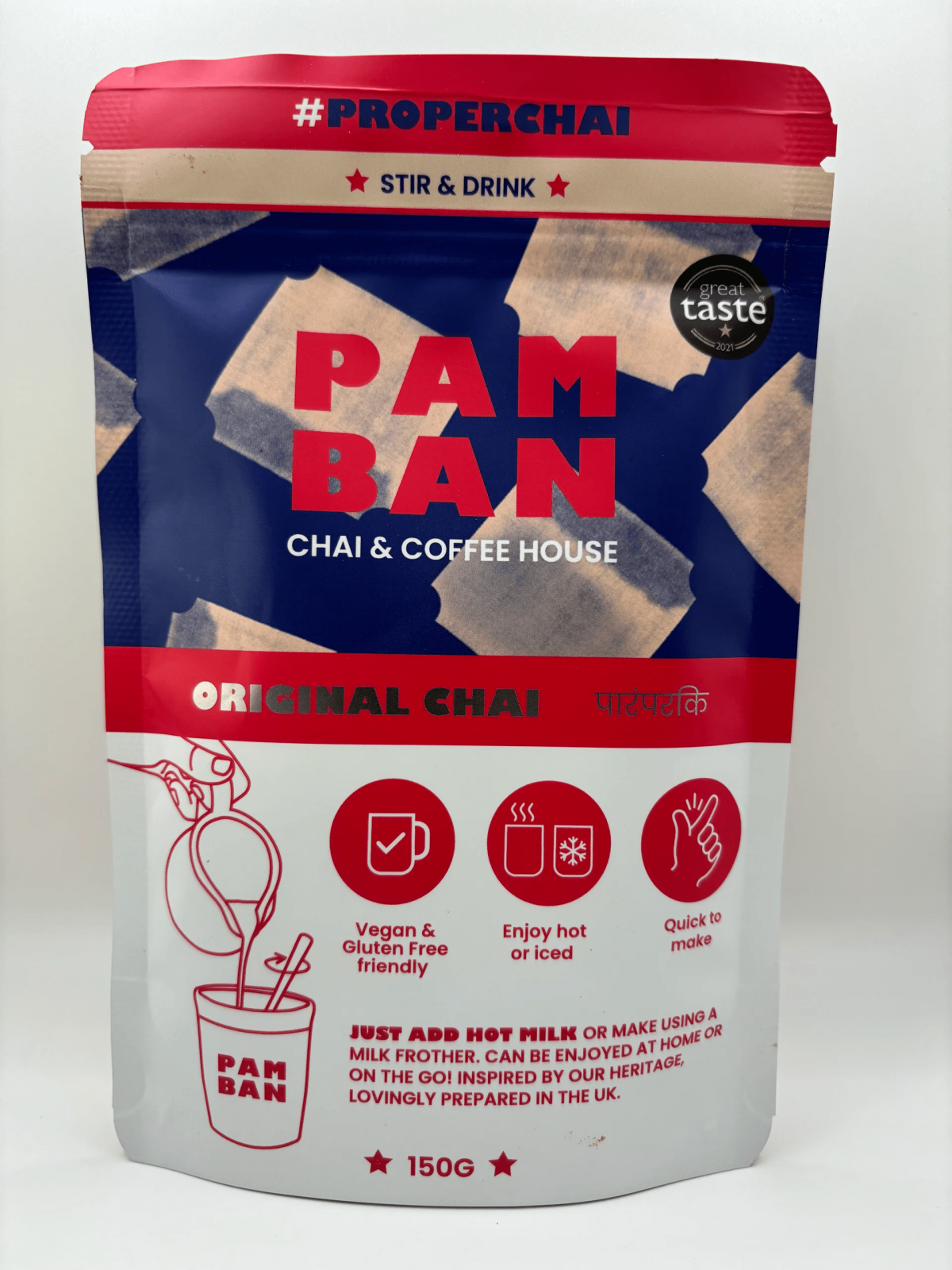 Pamban Chai & Coffee House Stir & Drink Original Chai 150g