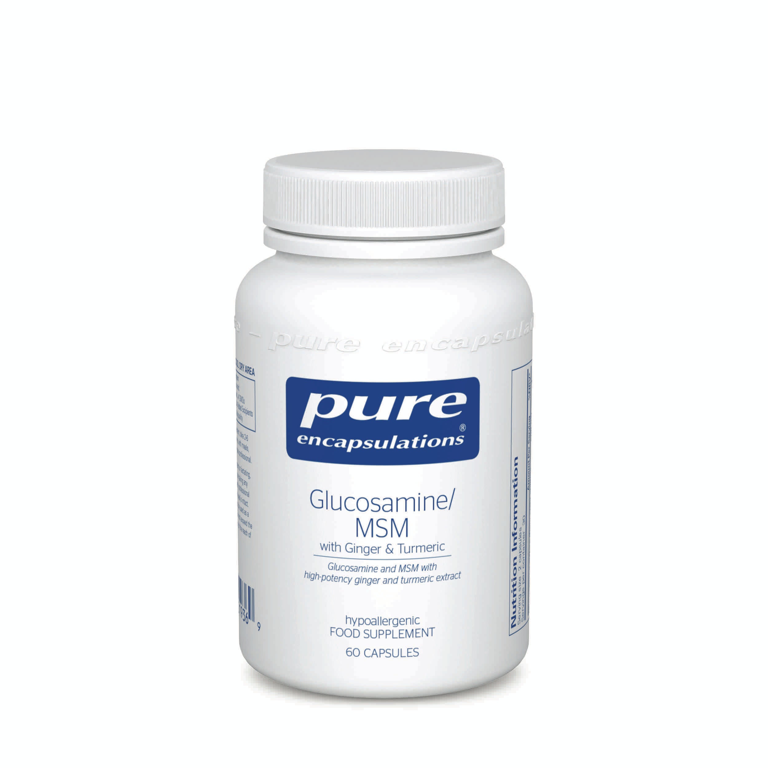 Pure Encapsulations Glucosamine, MSM with Ginger & Turmeric 60s