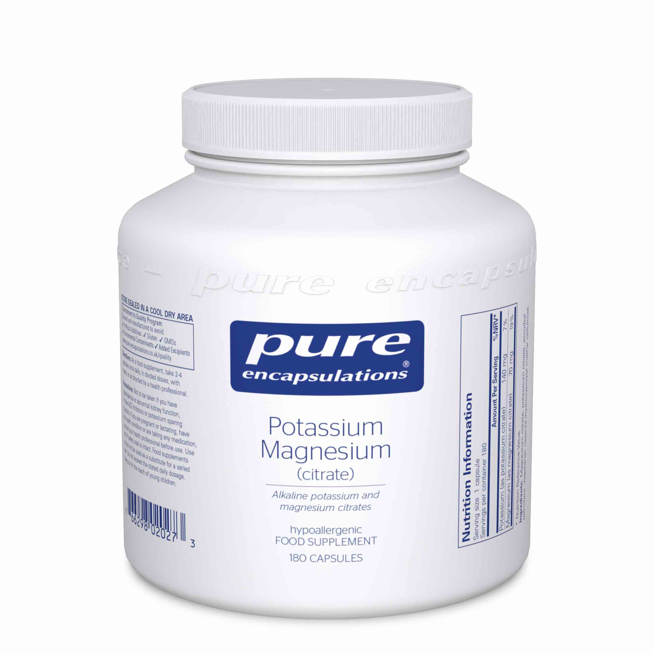 Pure Encapsulations Potassium Magnesium (Citrate) 180s