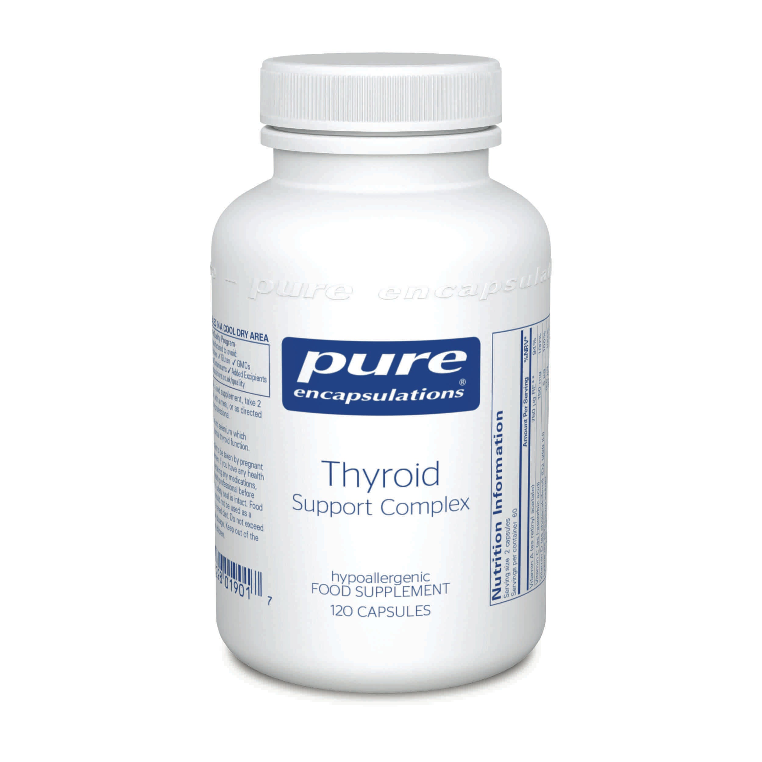 Pure Encapsulations Thyroid Support Complex 120s