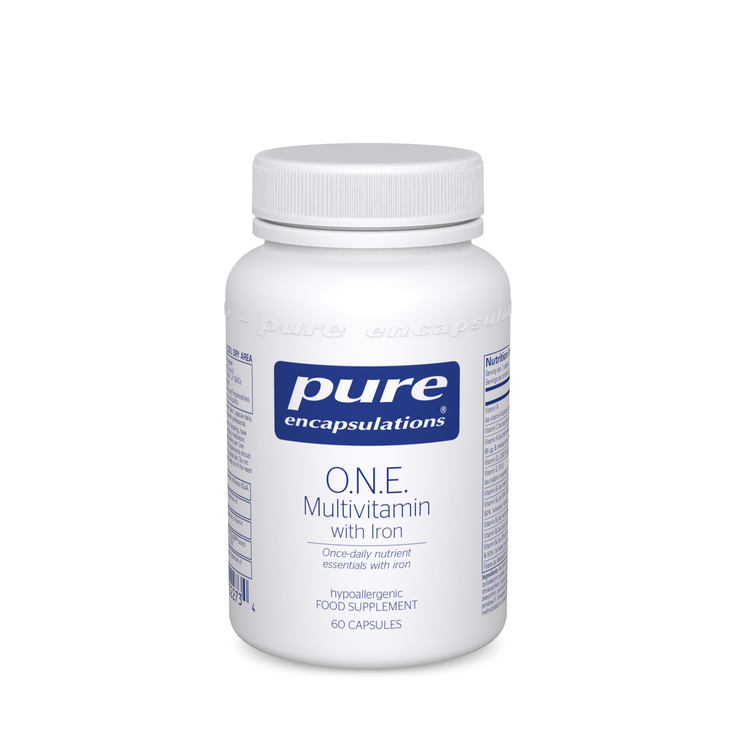 Pure Encapsulations O.N.E. Multivitamin with Iron 60s