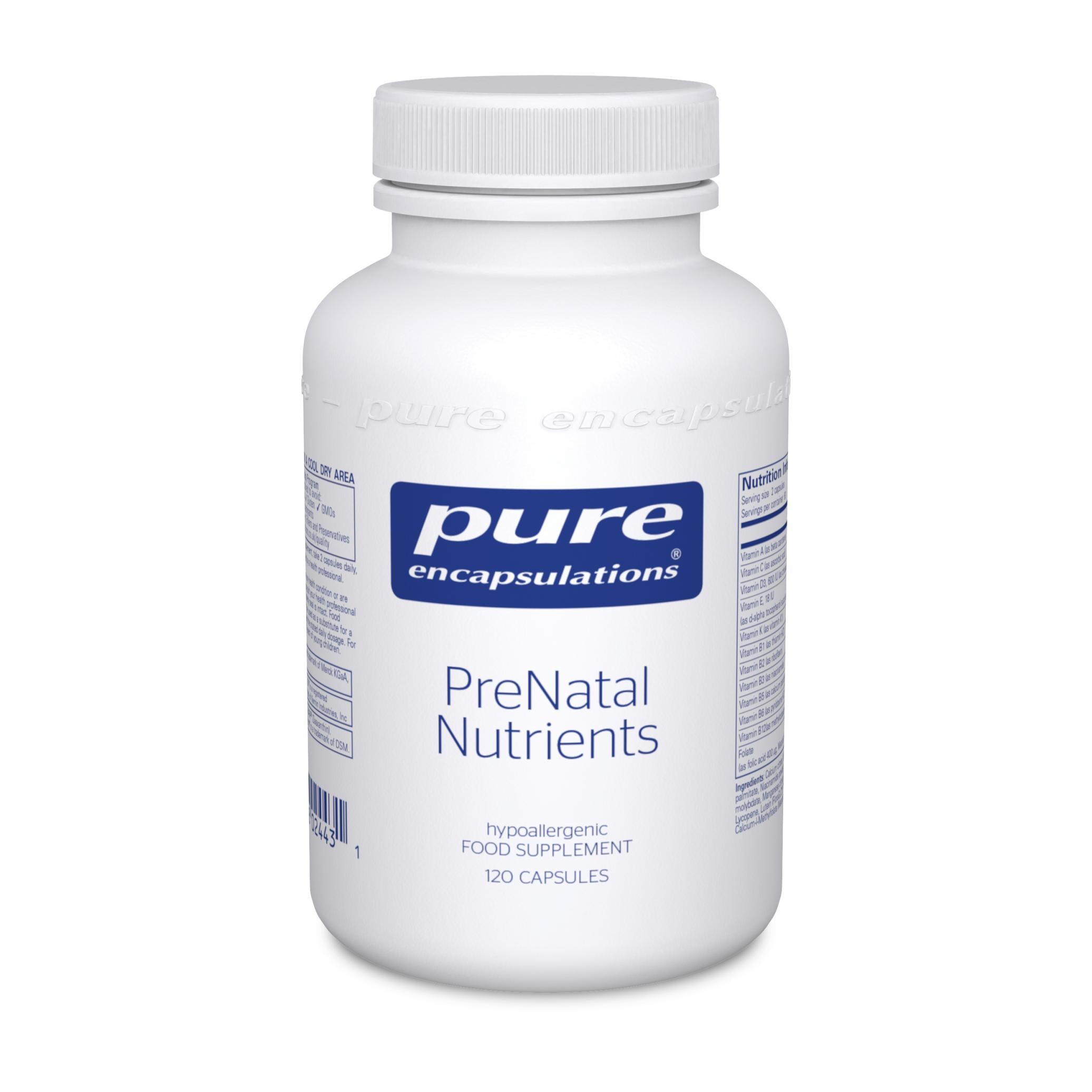 Pure Encapsulations PreNatal Nutrients 120s