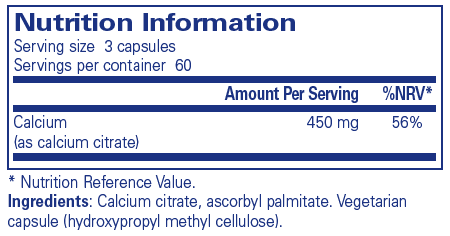 Pure Encapsulations Calcium Citrate 180s