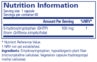 Pure Encapsulations 5-HTP 100mg 60's