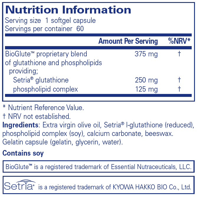 Pure Encapsulations Liposomal Glutathione 60's