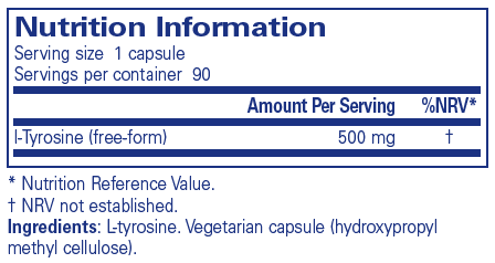 Pure Encapsulations l-Tyrosine 90s