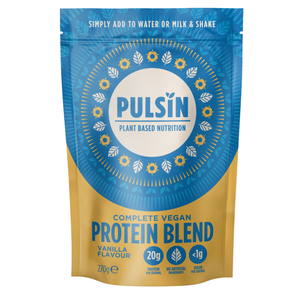 Pulsin Complete Vegan Protein Blend Vanilla Flavour 270g