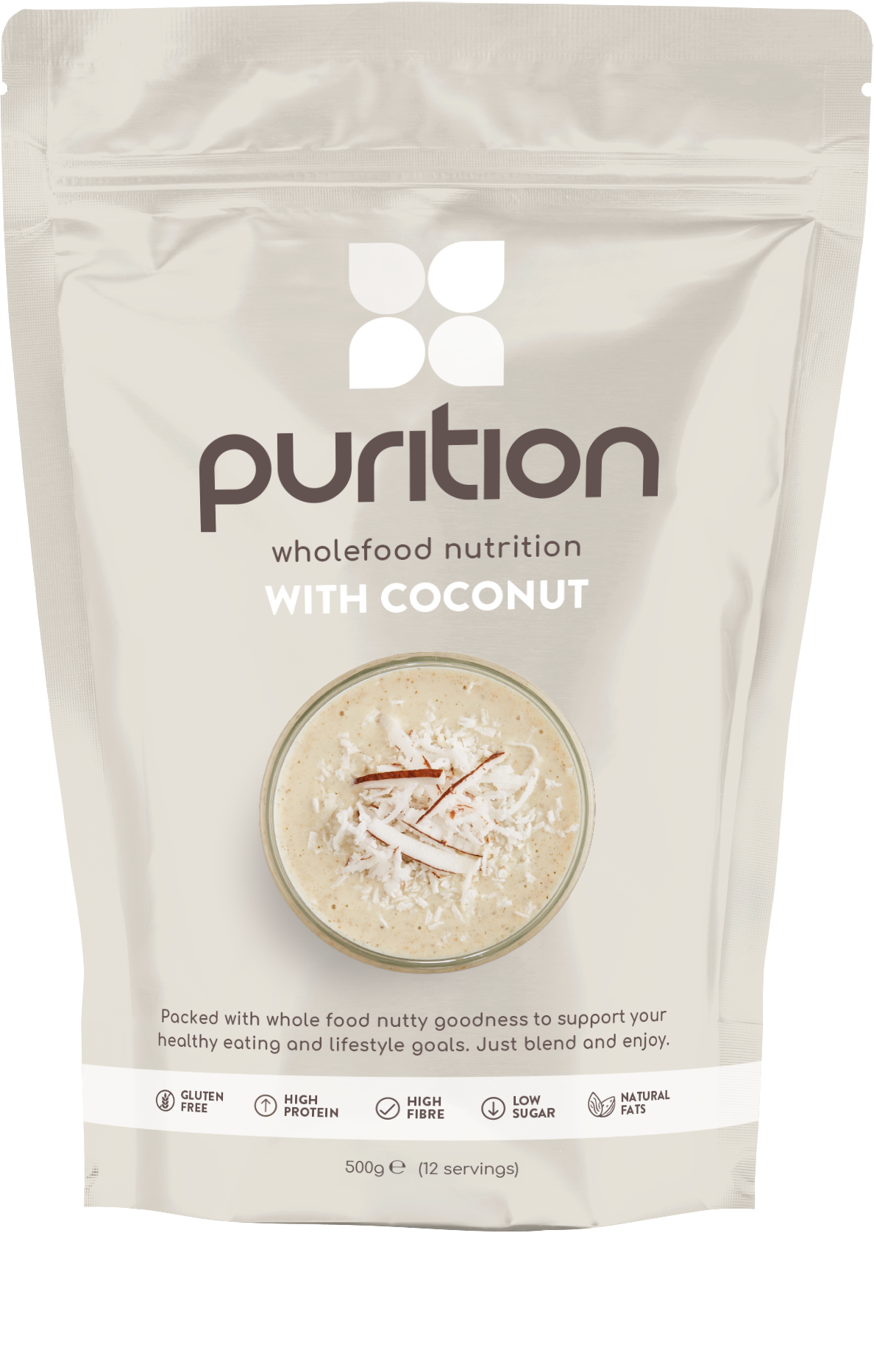 Purition Wholefood Nutrition With Coconut 500g