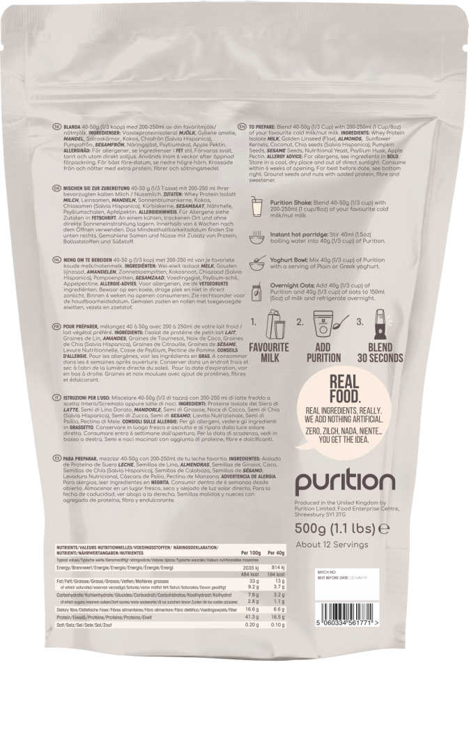 Purition Wholefood Nutrition Naked Blend 500g