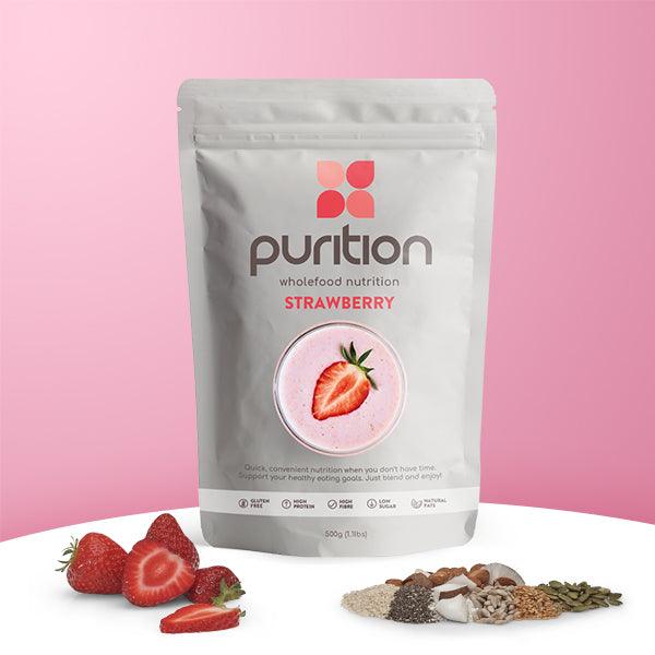 Purition Wholefood Nutrition Strawberry 500g