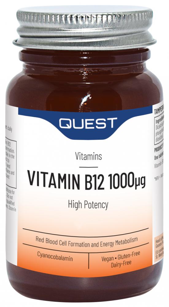 Quest Vitamins Vitamin B12 1000ug 90's