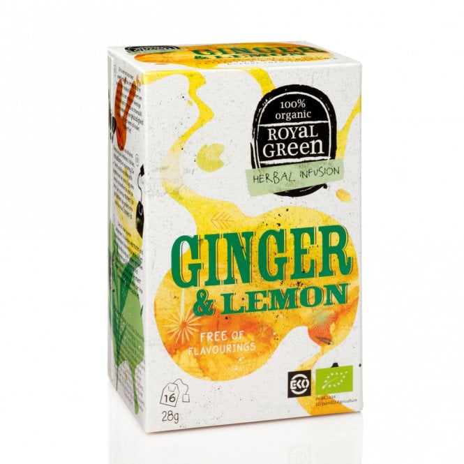 Royal Green Ginger & Lemon Herbal Infusion 16's