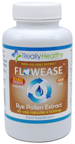 The Really Healthy Company Flowease Rye Pollen Extract 500mg 90's