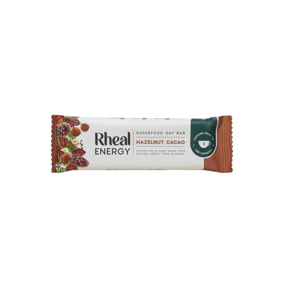 Rheal Superfoods Energy Superfood Oat Bar Hazelnut Cacao 50g SINGLE