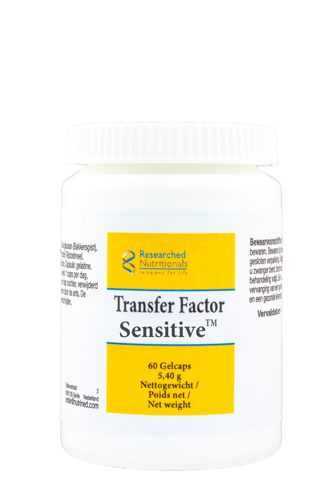 Researched Nutritionals Transfer Factor Sensitive 60's