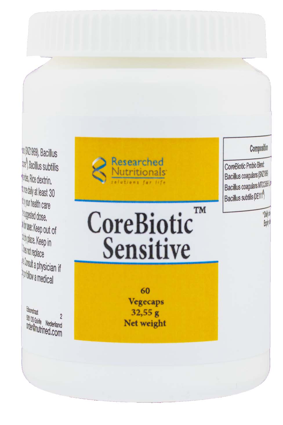 Researched Nutritionals CoreBiotic Sensitive 60’s