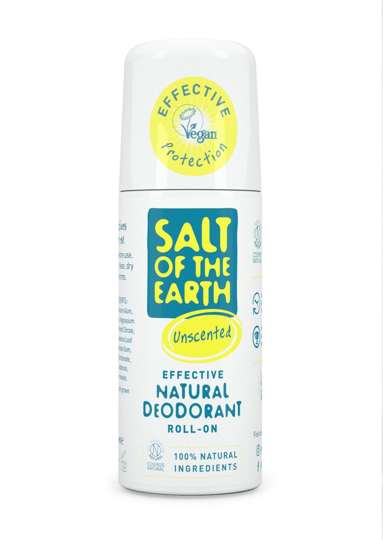 Salt of the Earth Unscented Natural Deodorant Roll-On 75ml
