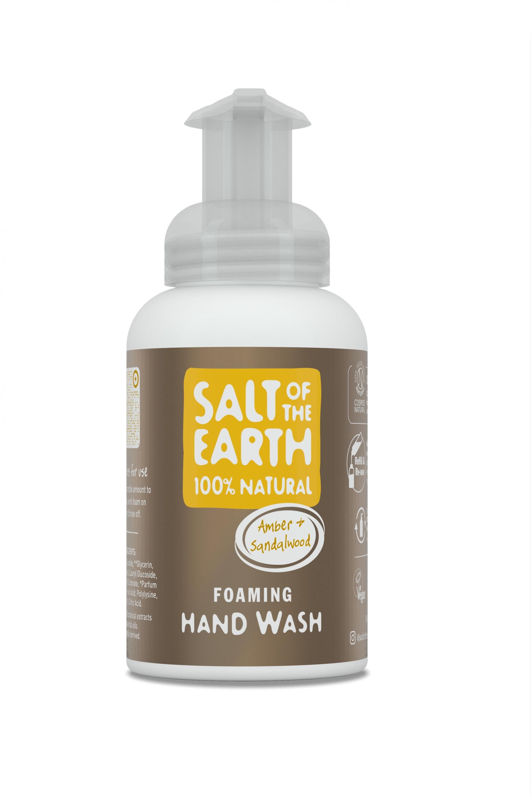 Salt of the Earth Amber & Sandalwood Foaming Hand Wash 250ml