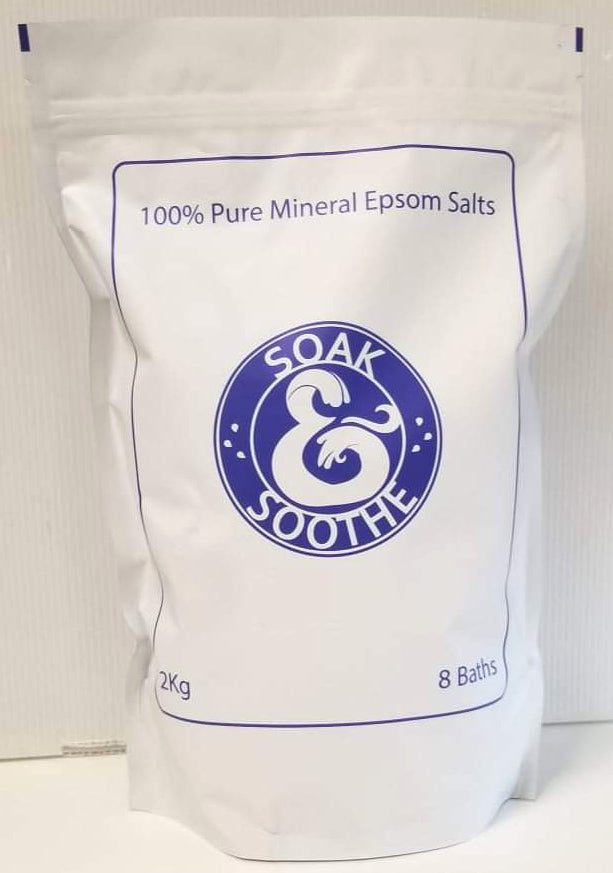 Soak & Soothe 100% Pure Mineral Epsom Salts 2kg